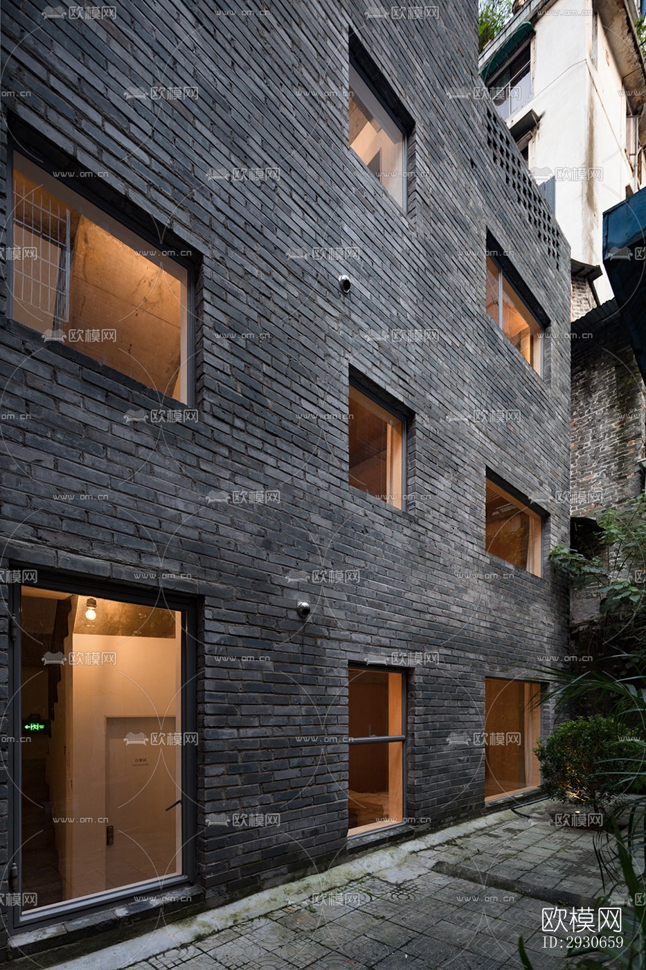 现代酒店民宿效果图下载（渲染图14）