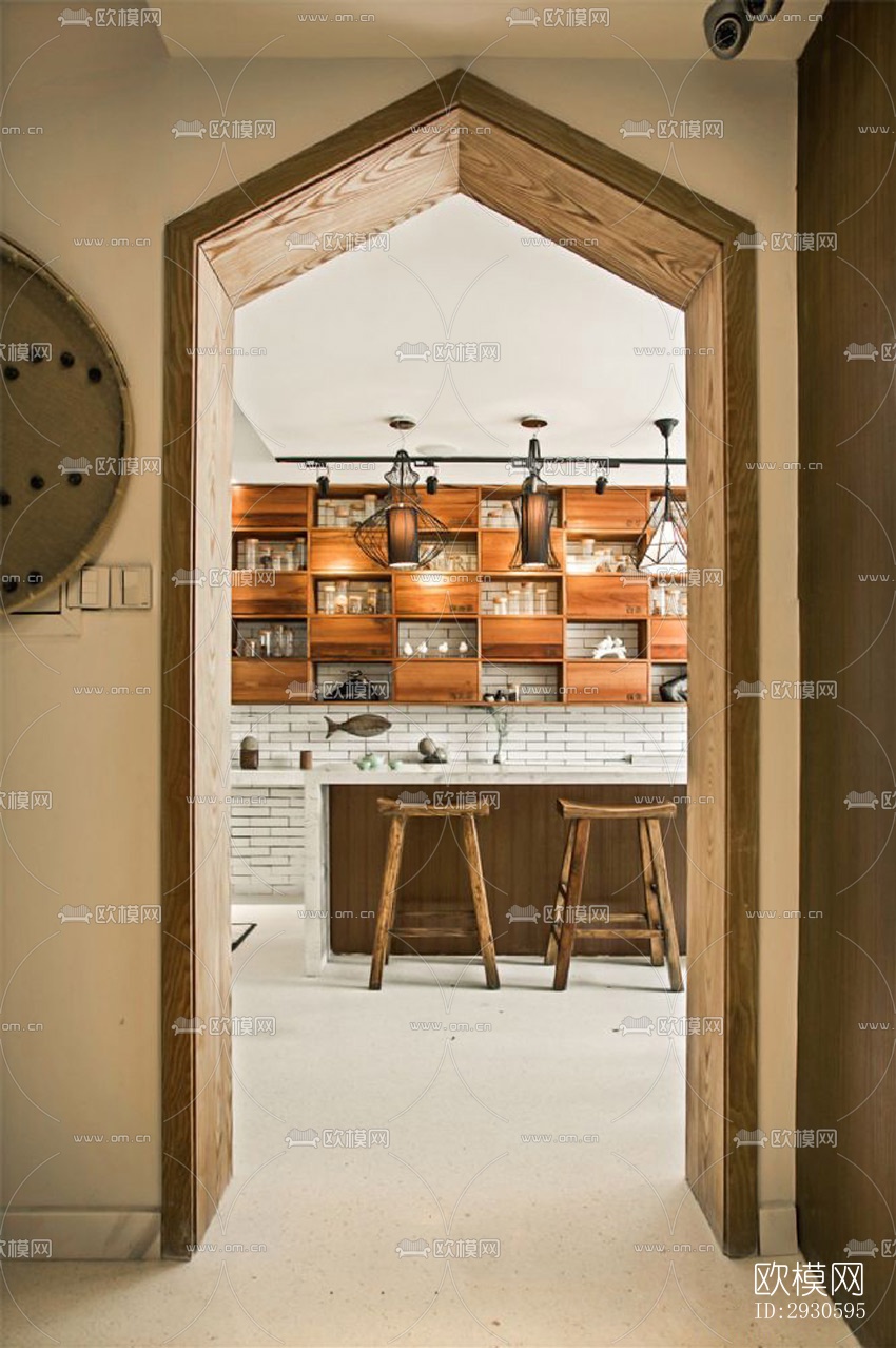 新中式酒店民宿效果图下载（渲染图11）