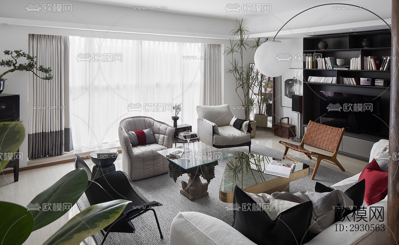 后现代酒店民宿效果图下载（渲染图2）