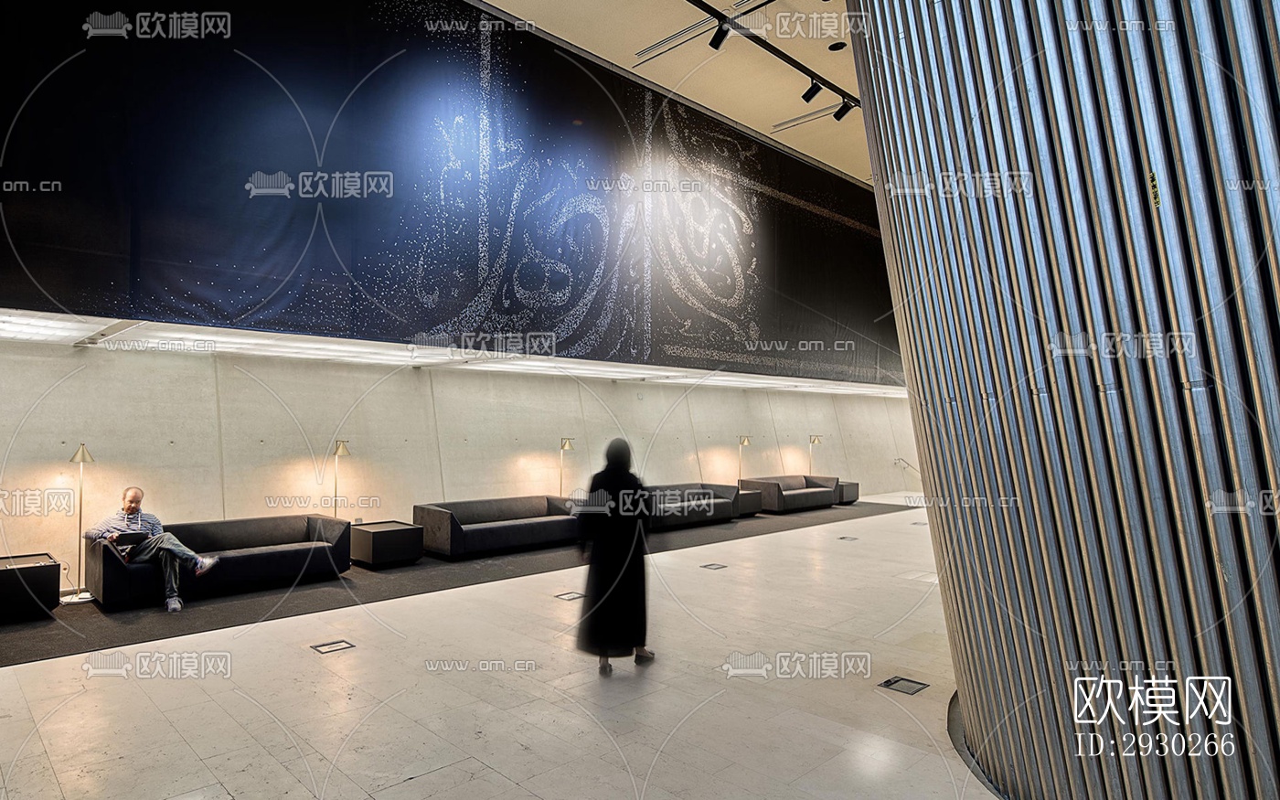 现代展览展厅效果图下载（渲染图4）