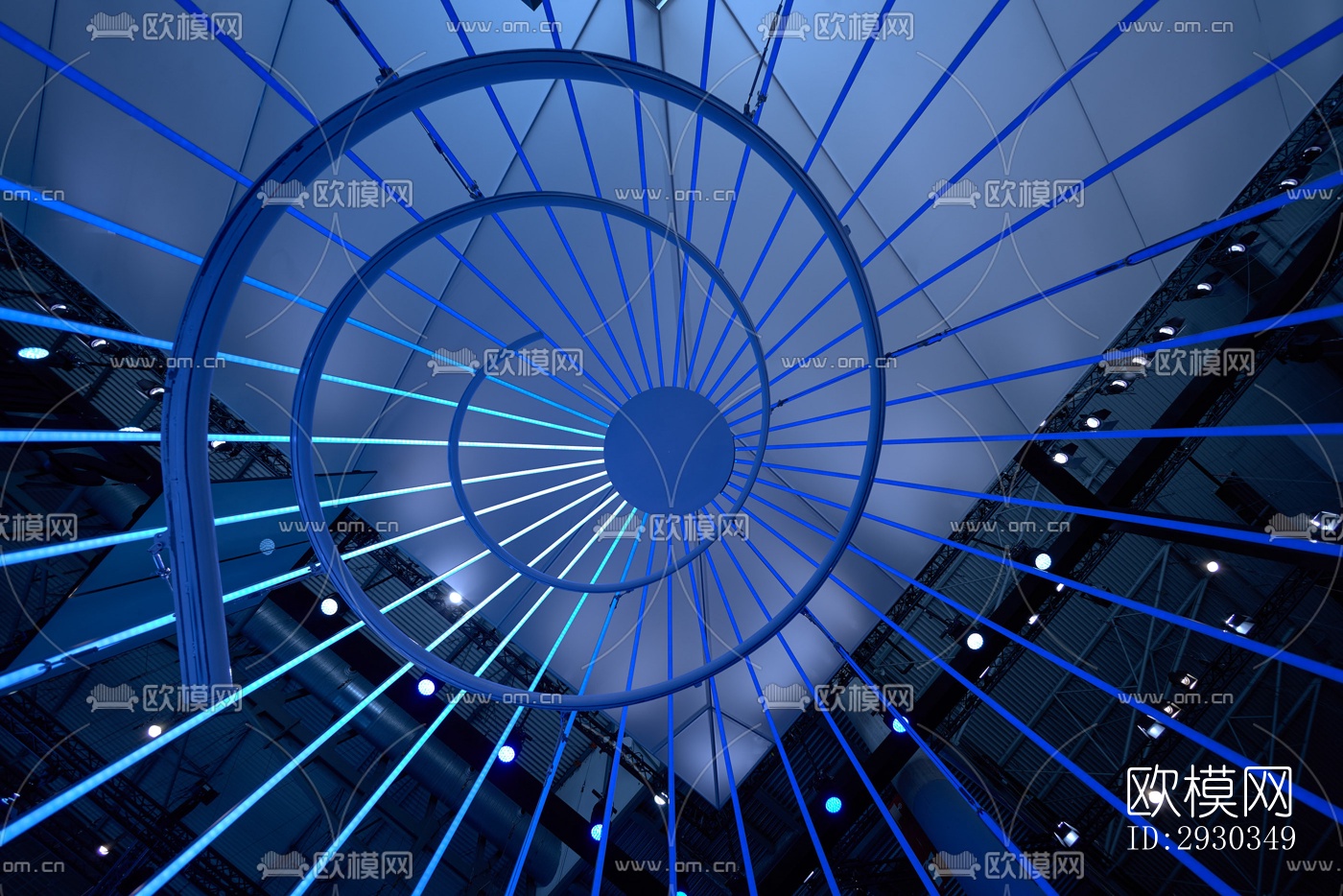 现代展览展厅效果图下载（渲染图2）