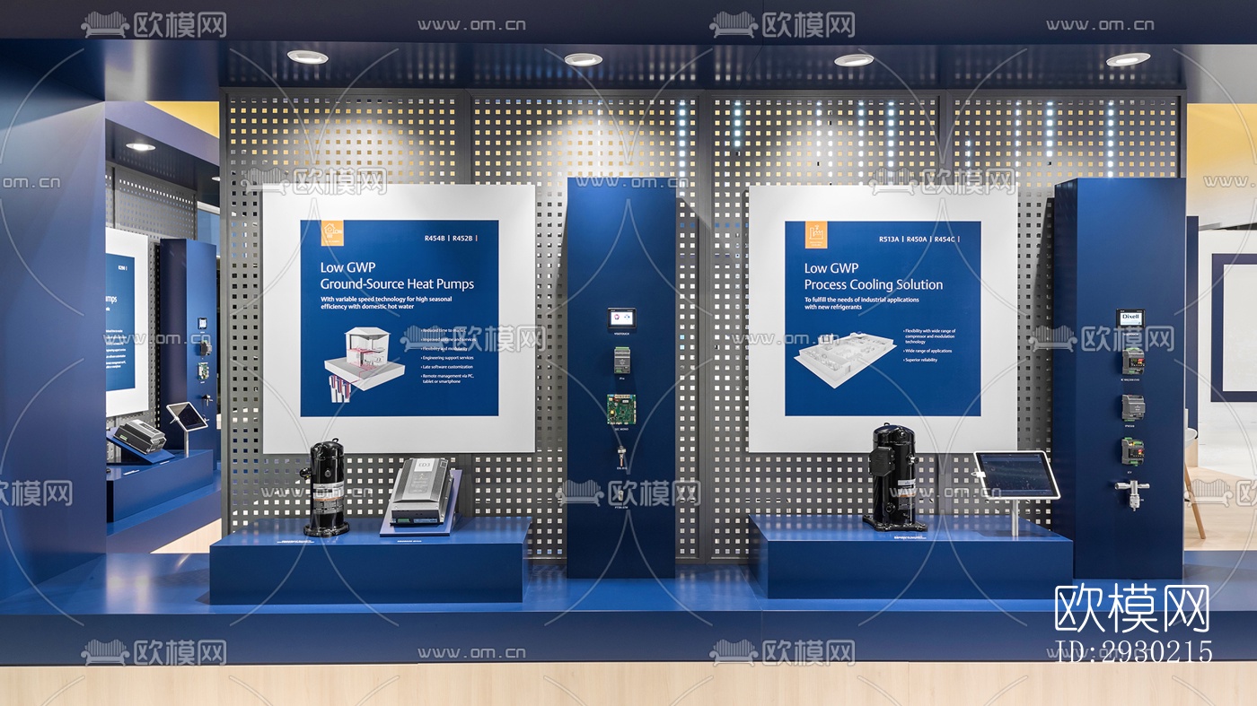 现代展览展厅效果图下载（渲染图5）