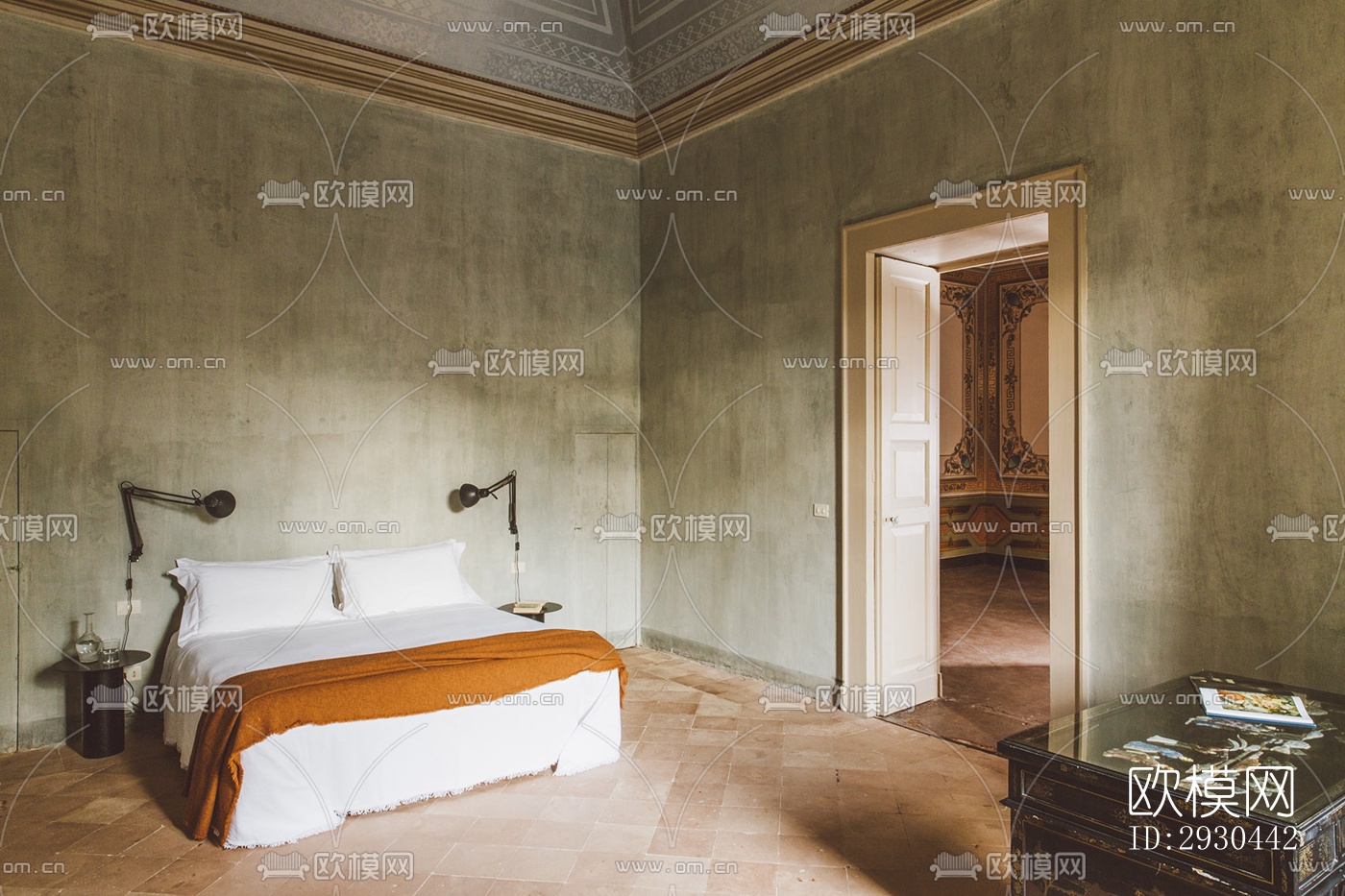 中古风酒店民宿效果图下载（渲染图4）