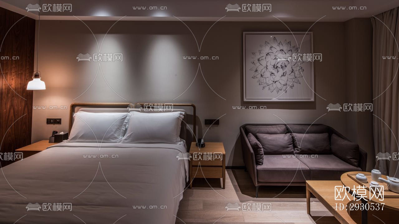 北欧酒店民宿效果图下载（渲染图7）