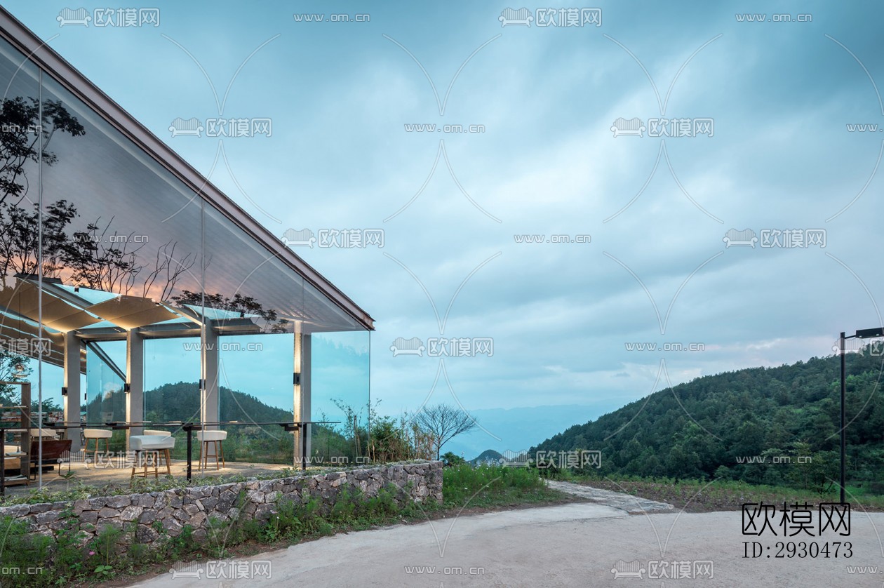 中式酒店民宿效果图下载（渲染图7）