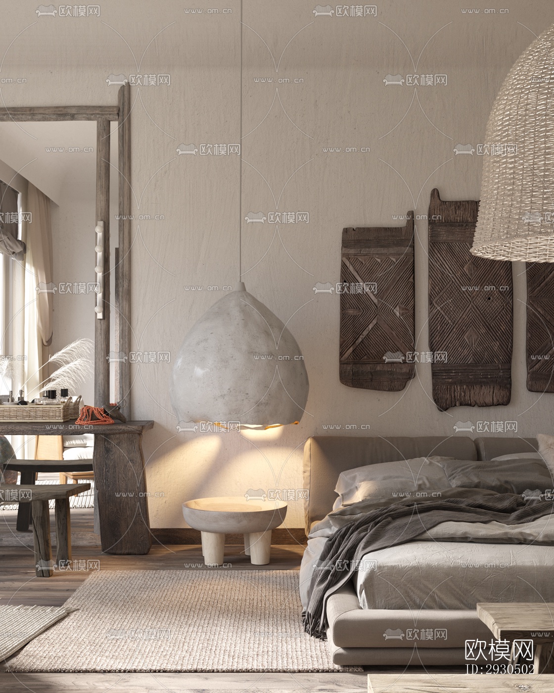 侘寂酒店民宿效果图下载（渲染图7）