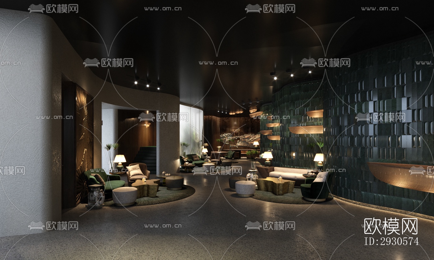 后现代酒店民宿效果图下载（渲染图10）