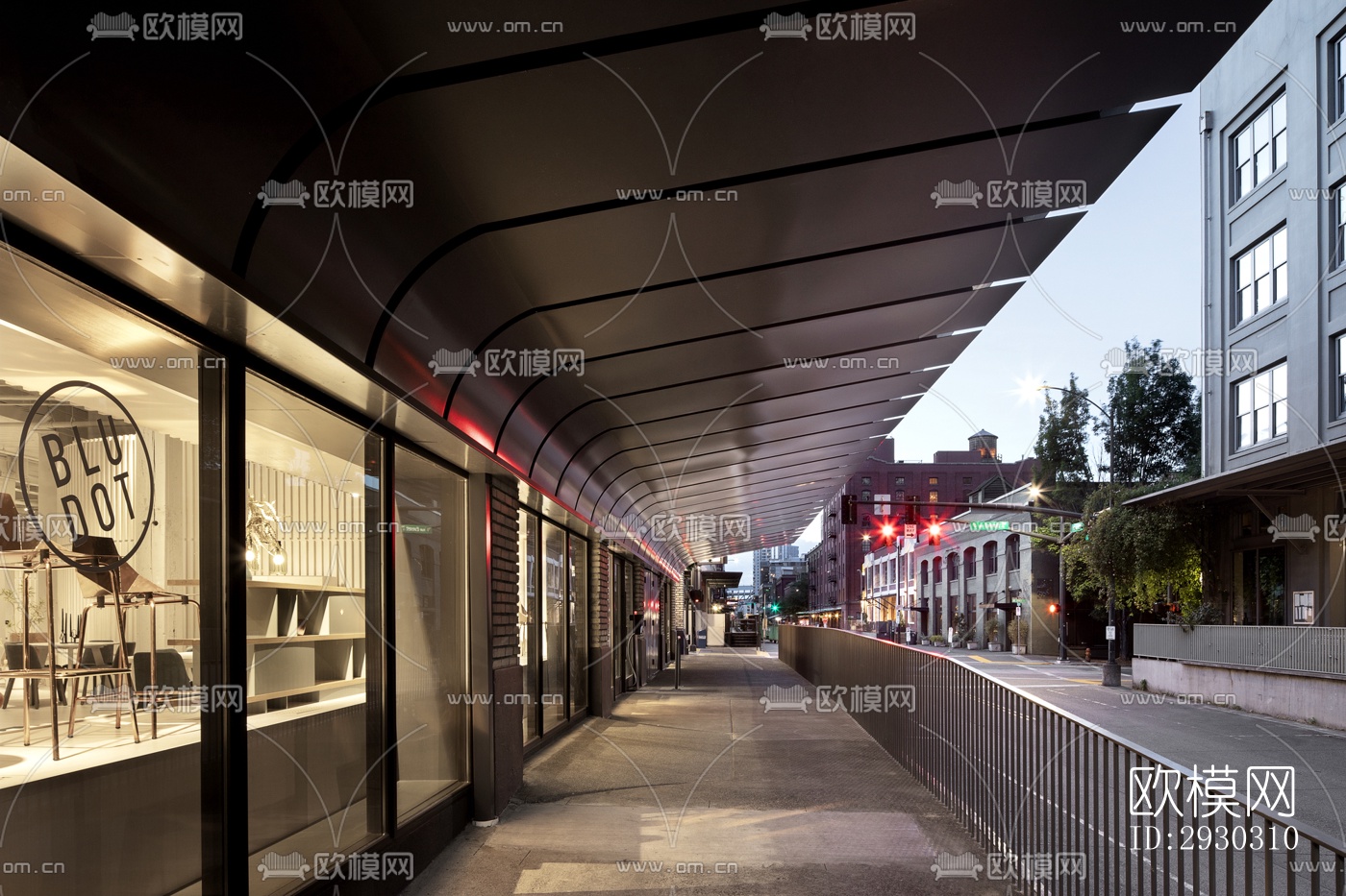 现代展览展厅效果图下载（渲染图6）