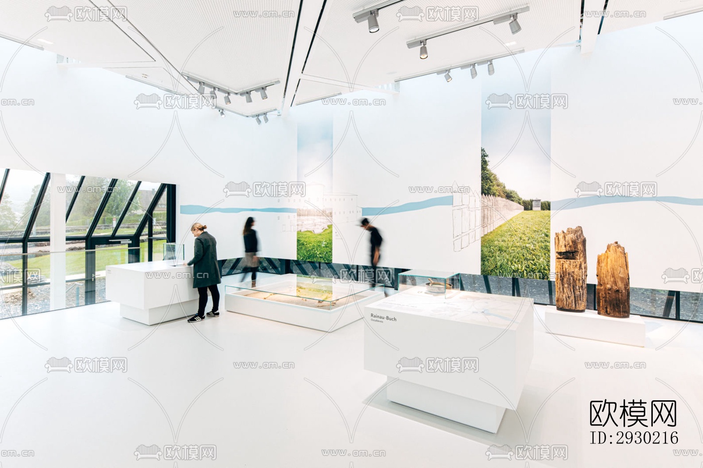 现代展览展厅效果图下载（渲染图6）