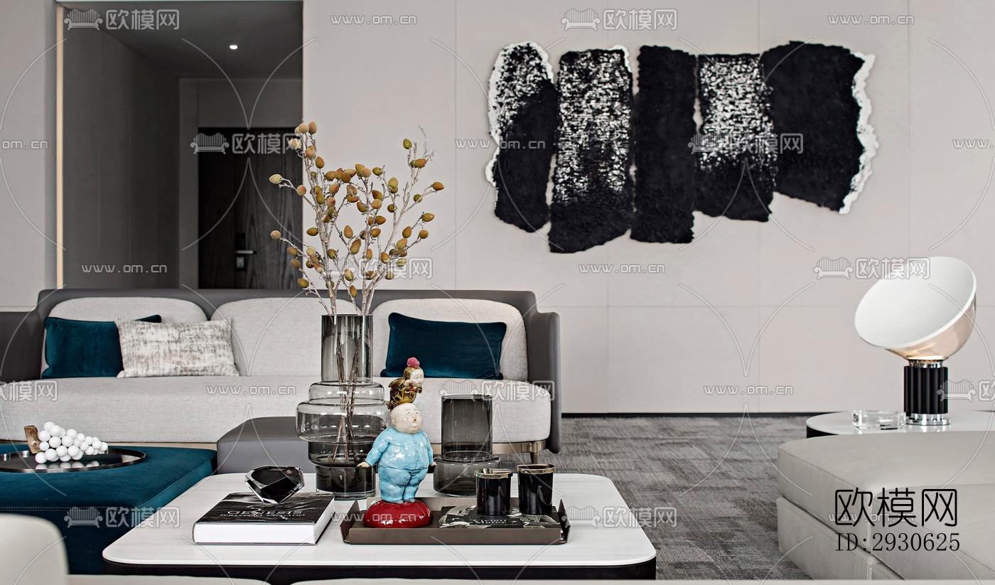 新中式酒店民宿效果图下载（渲染图6）