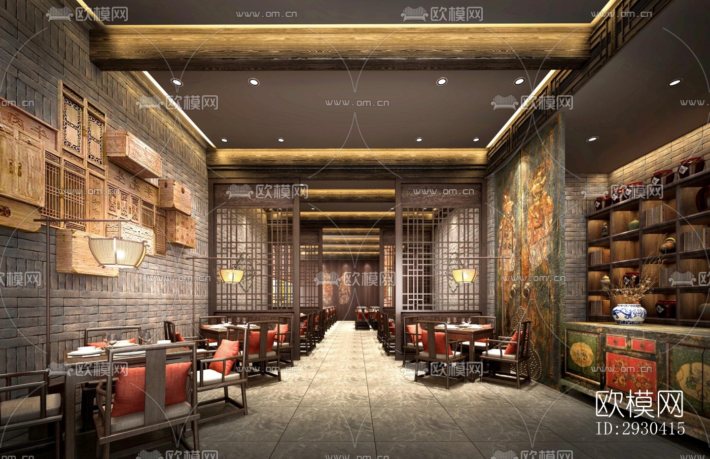 东南亚酒店民宿效果图下载（渲染图2）