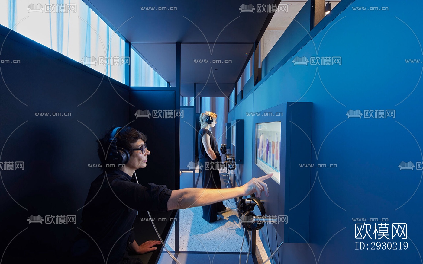 现代展览展厅效果图下载（渲染图3）