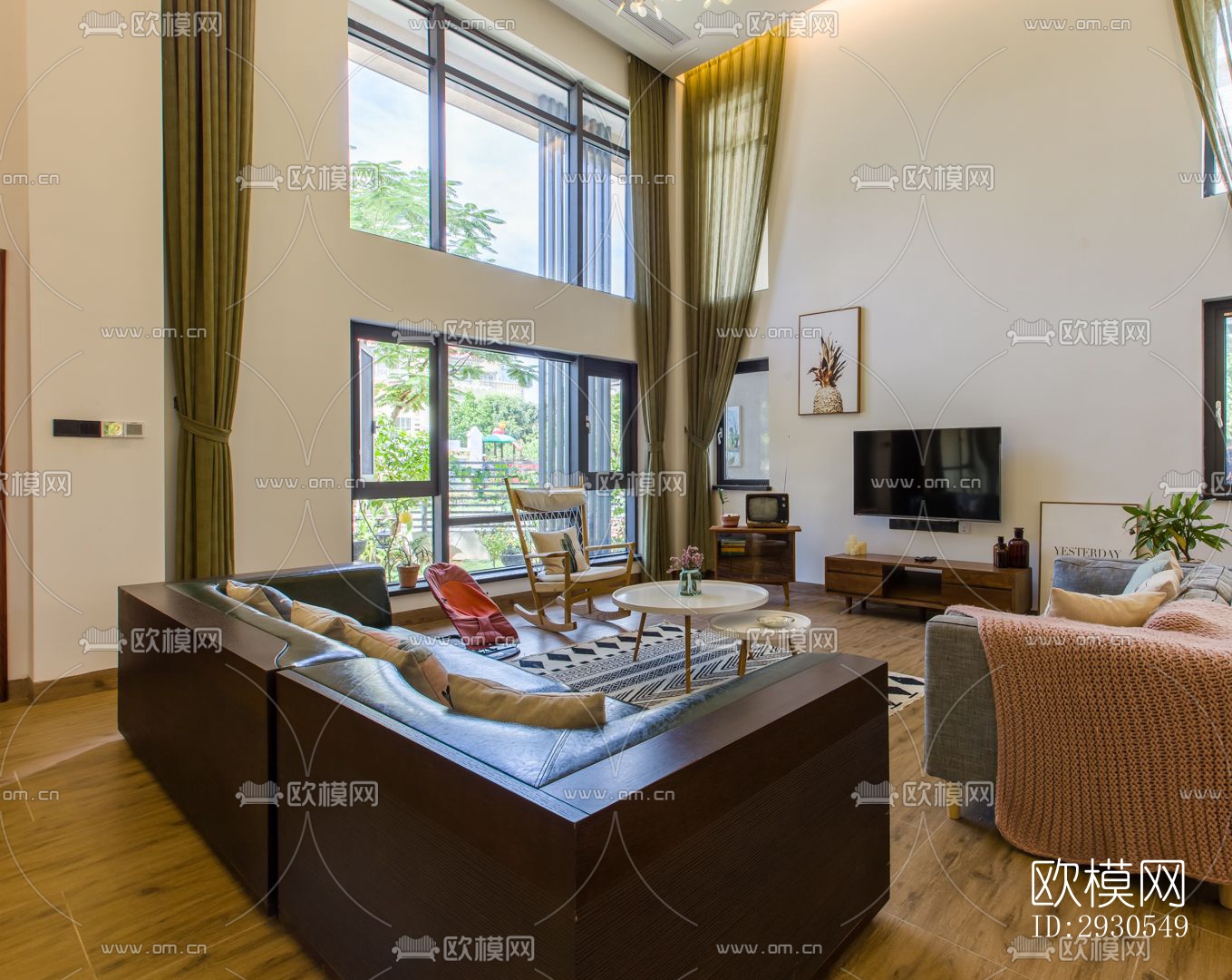 北欧酒店民宿效果图下载（渲染图5）