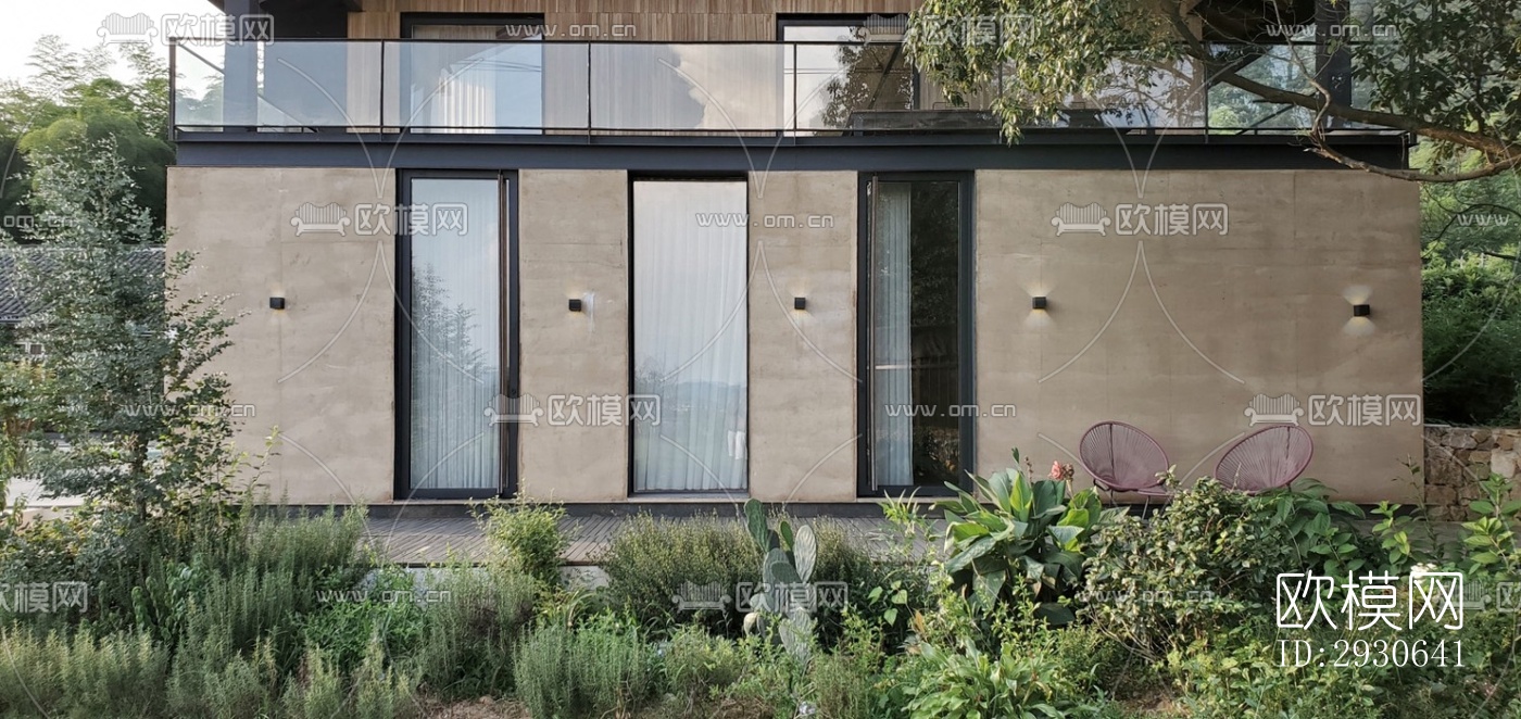 现代酒店民宿效果图下载（渲染图11）