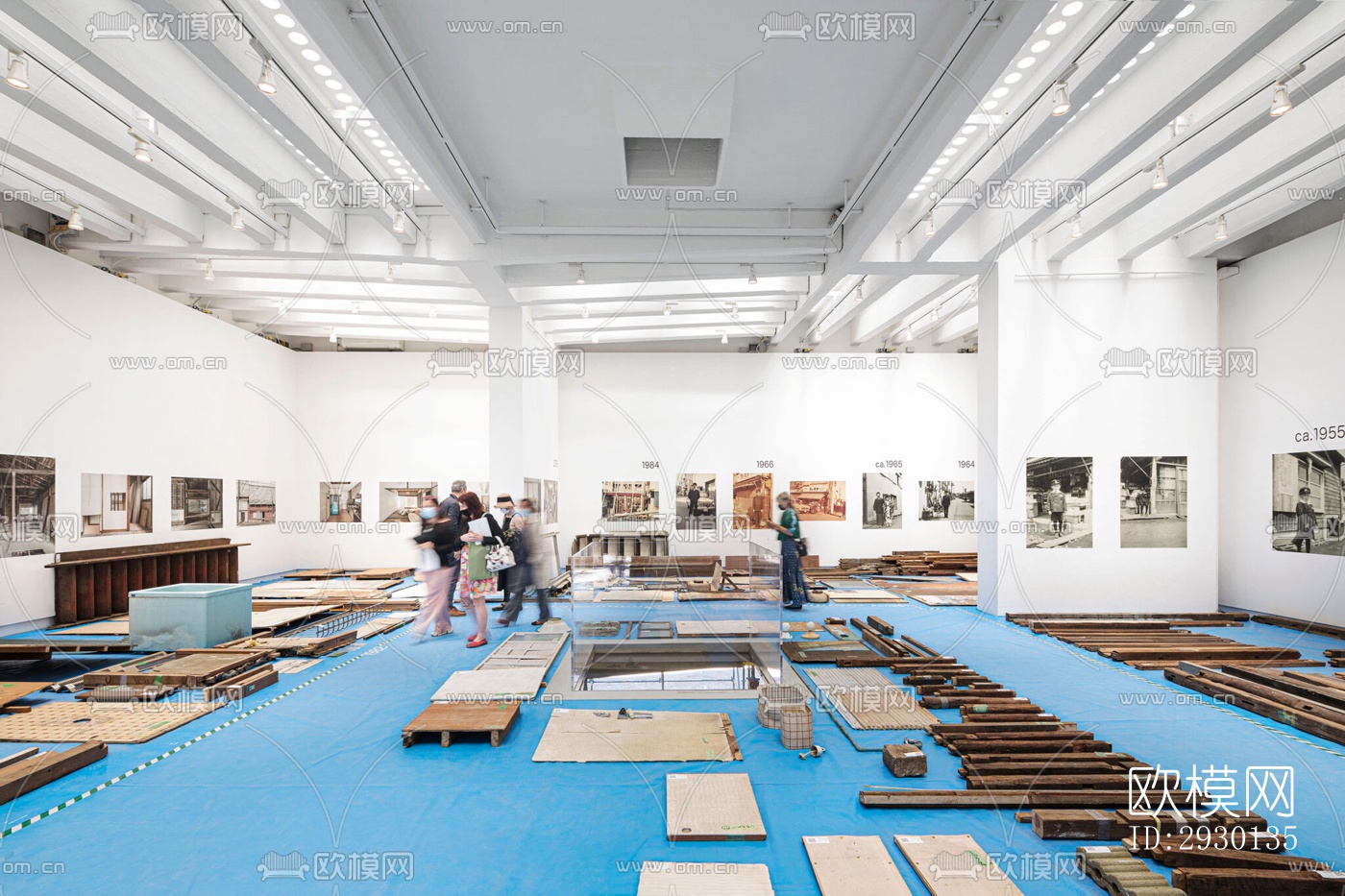 现代展览展厅效果图下载（渲染图5）