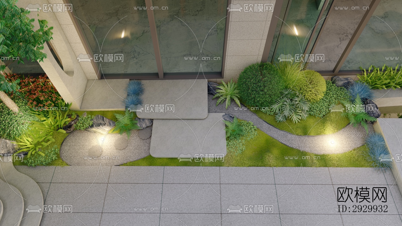 日式居住景观效果图下载（渲染图19）