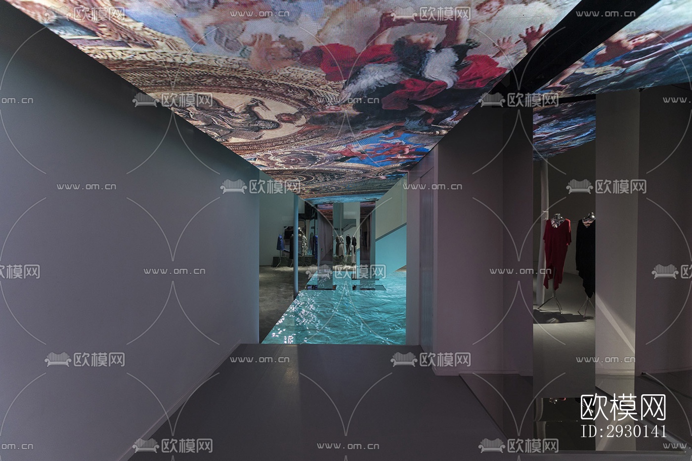 现代展览展厅效果图下载（渲染图5）