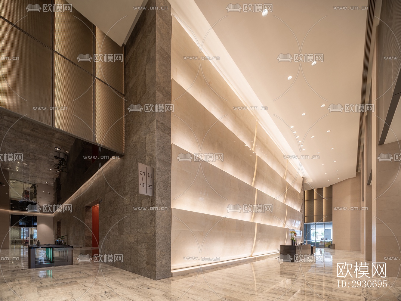 现代酒店民宿效果图下载（渲染图16）