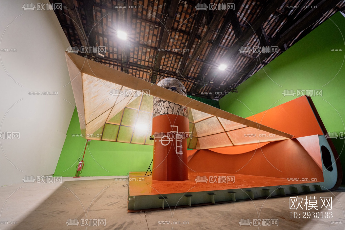 现代展览展厅效果图下载（渲染图3）