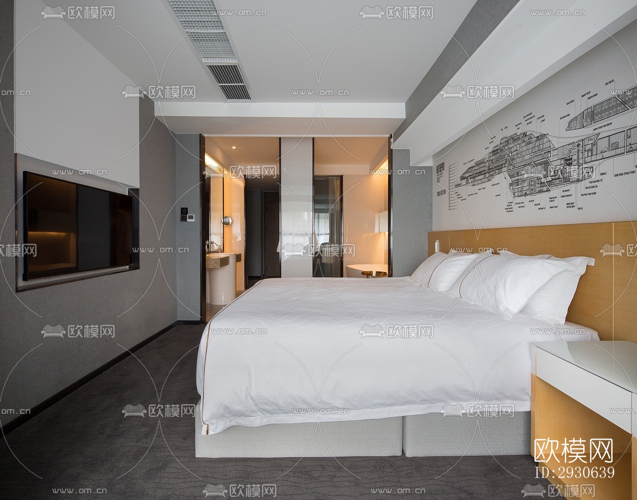 现代酒店民宿效果图下载（渲染图8）