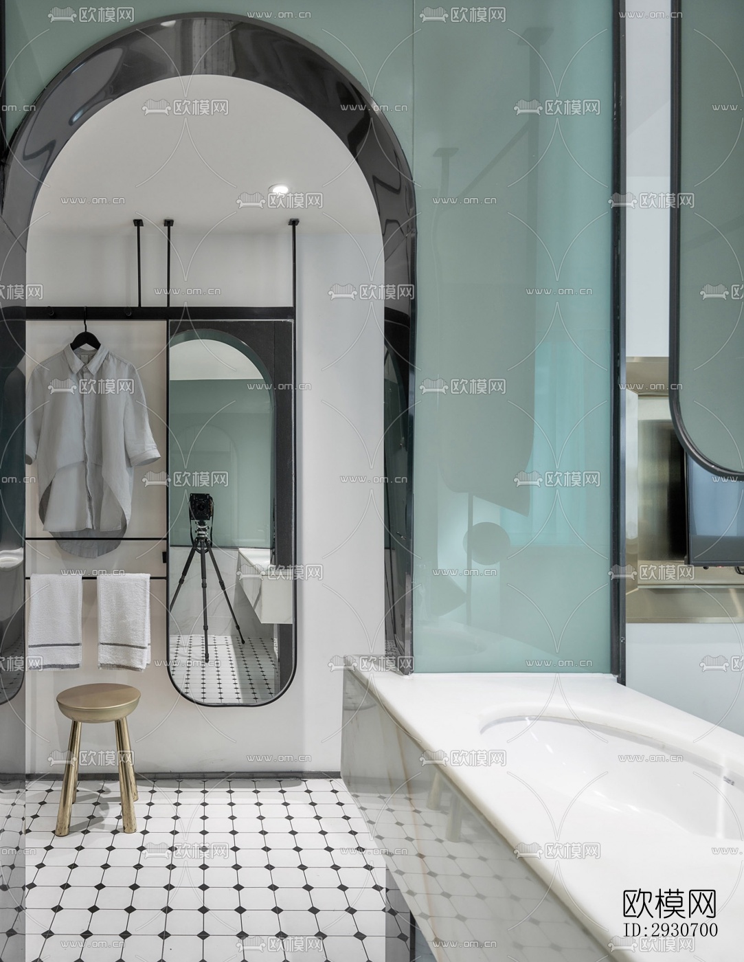 现代酒店民宿效果图下载（渲染图4）