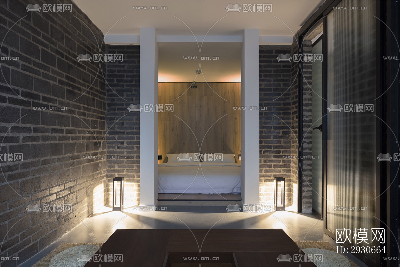 现代酒店民宿效果图下载（渲染图13）