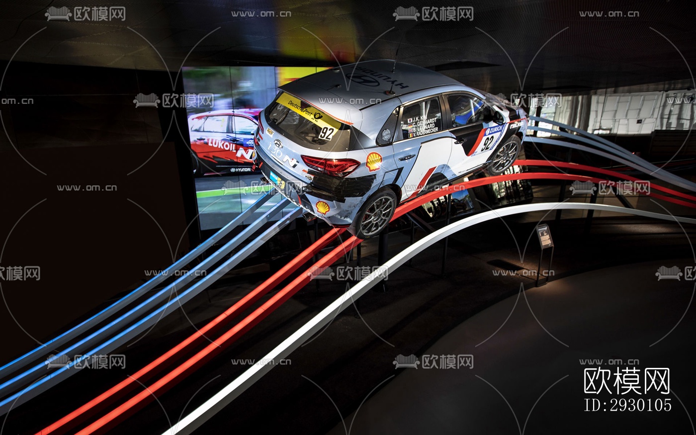 工业风展览展厅效果图下载（渲染图7）