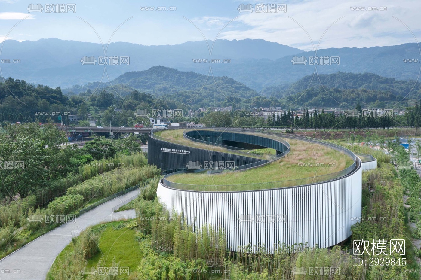 现代文体建筑效果图下载（渲染图11）