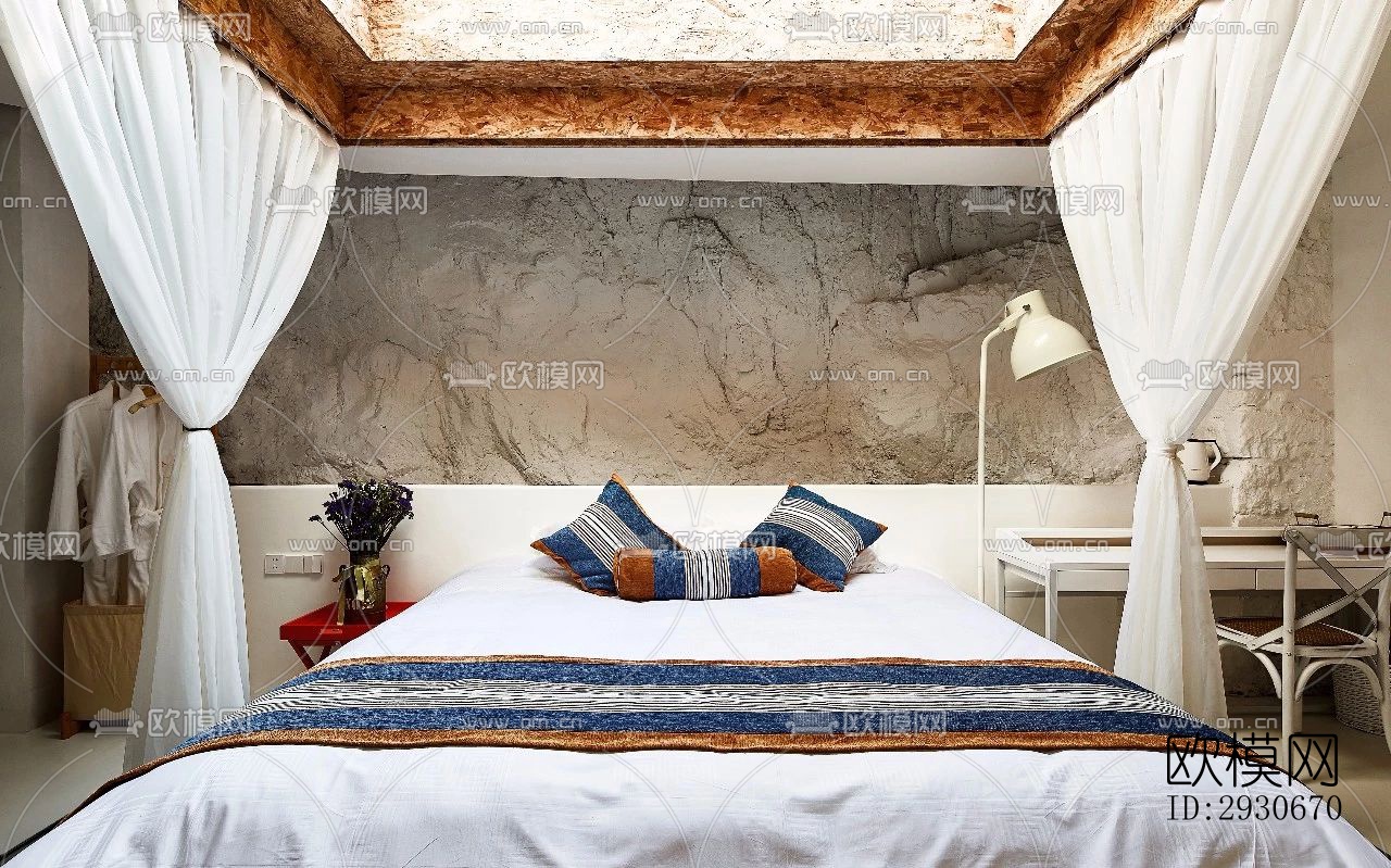 现代酒店民宿效果图下载（渲染图9）