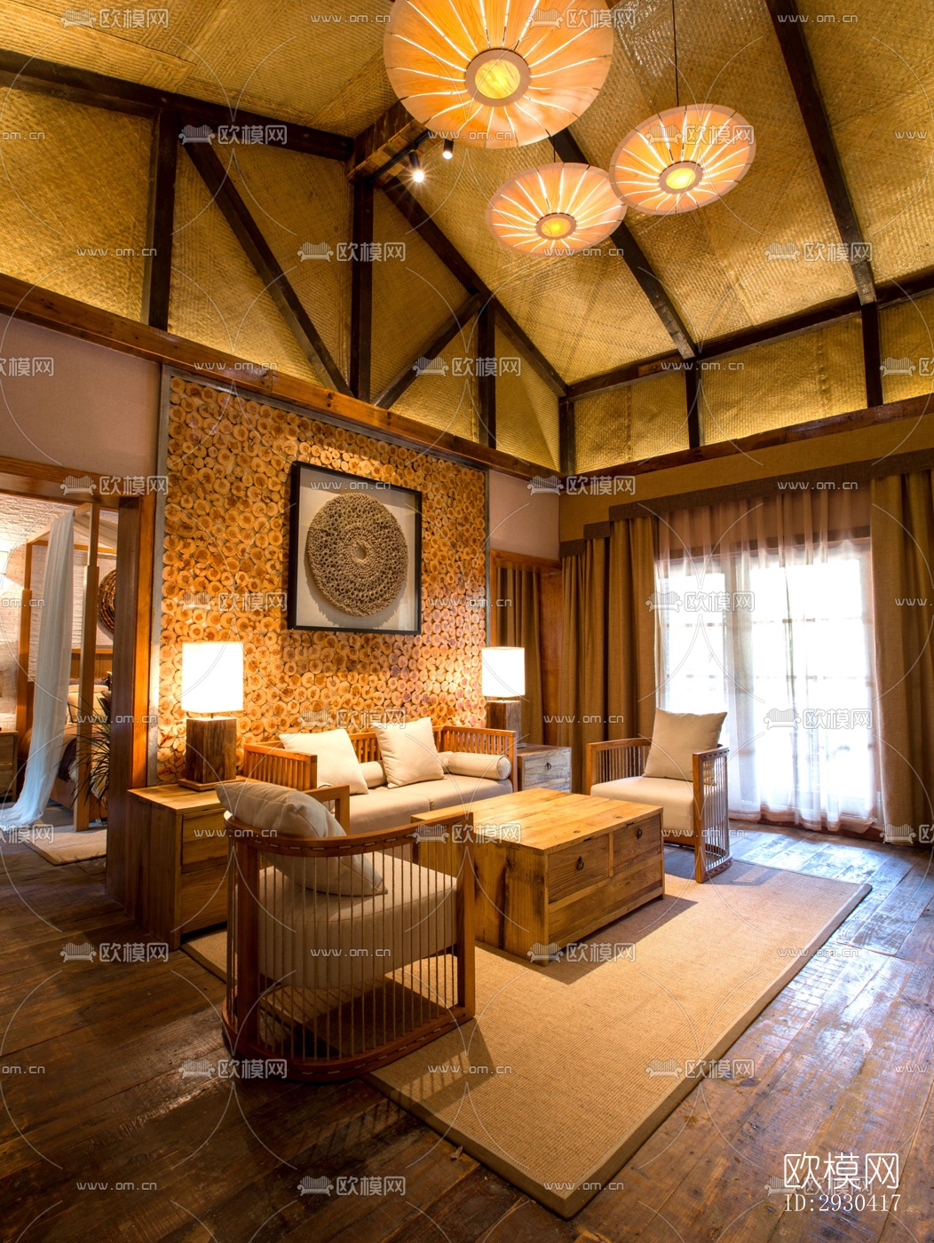 东南亚酒店民宿效果图下载（渲染图6）