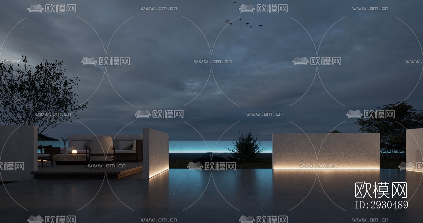 中式酒店民宿效果图下载（渲染图9）