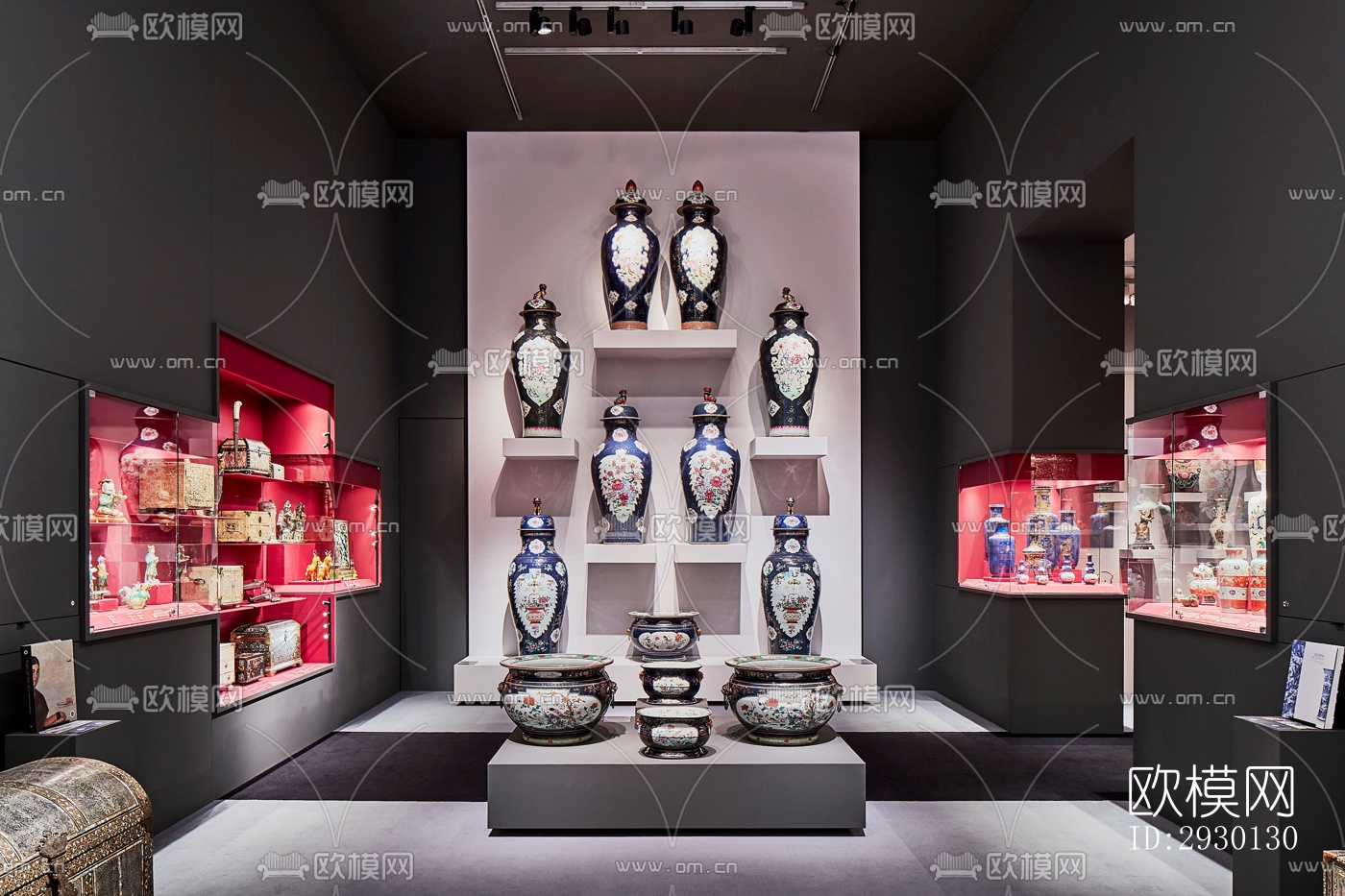 法式展览展厅效果图下载（渲染图8）