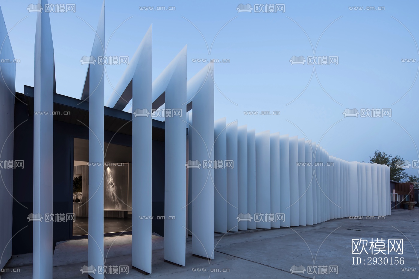 现代展览展厅效果图下载（渲染图17）