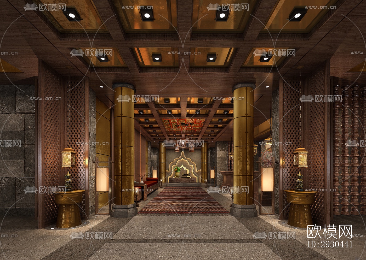 东南亚酒店民宿效果图下载（渲染图7）