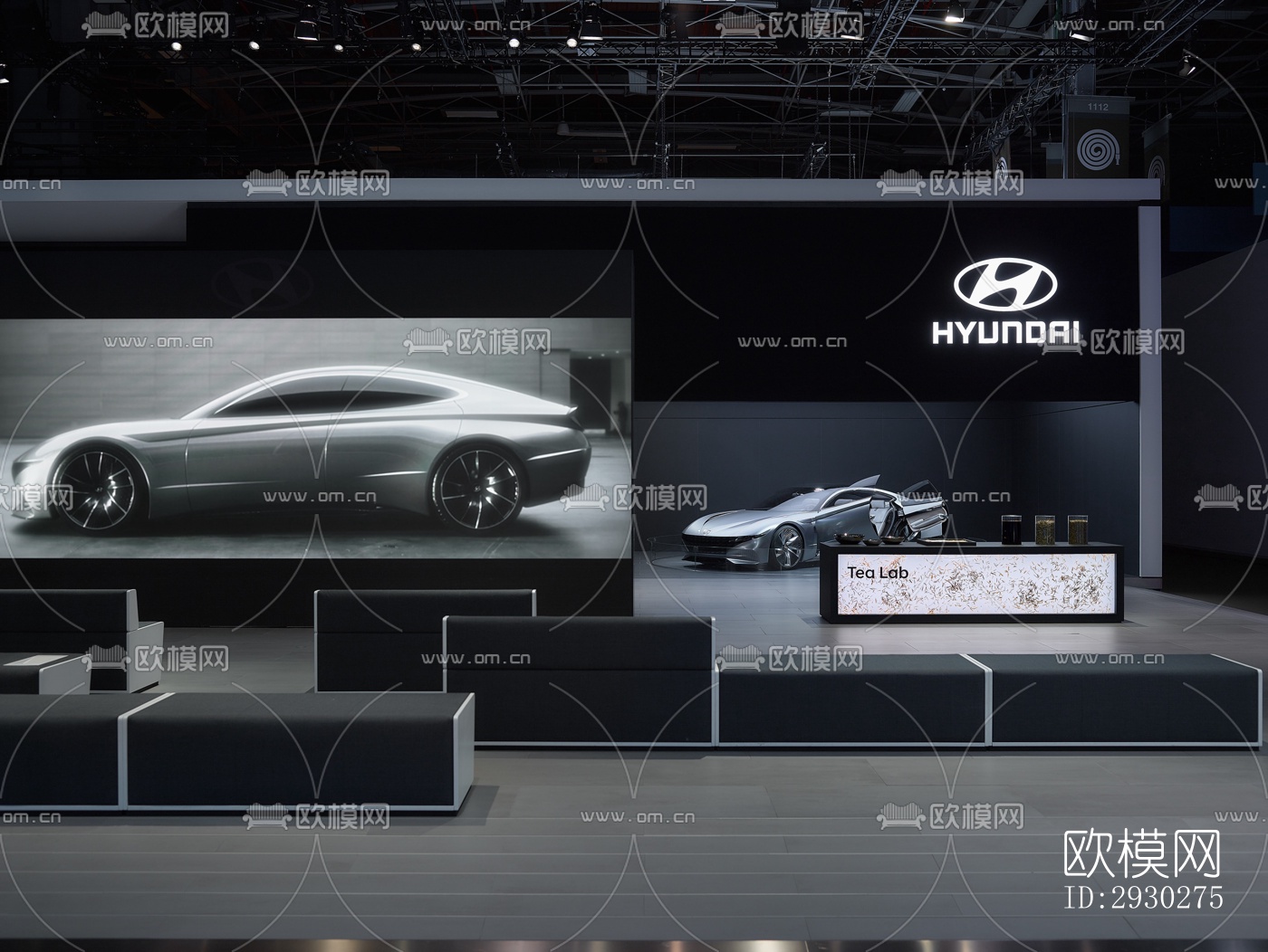 现代展览展厅效果图下载（渲染图6）