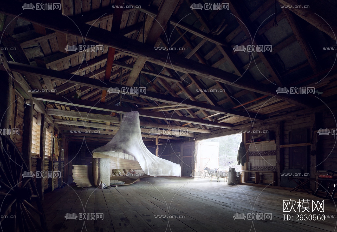 北欧酒店民宿效果图下载（渲染图2）