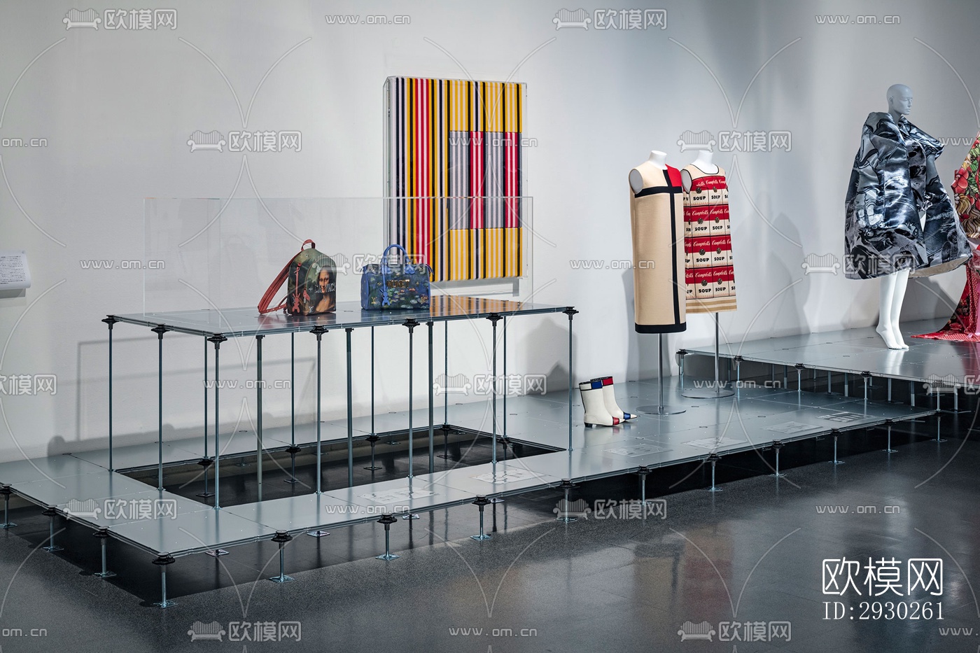 现代展览展厅效果图下载（渲染图3）