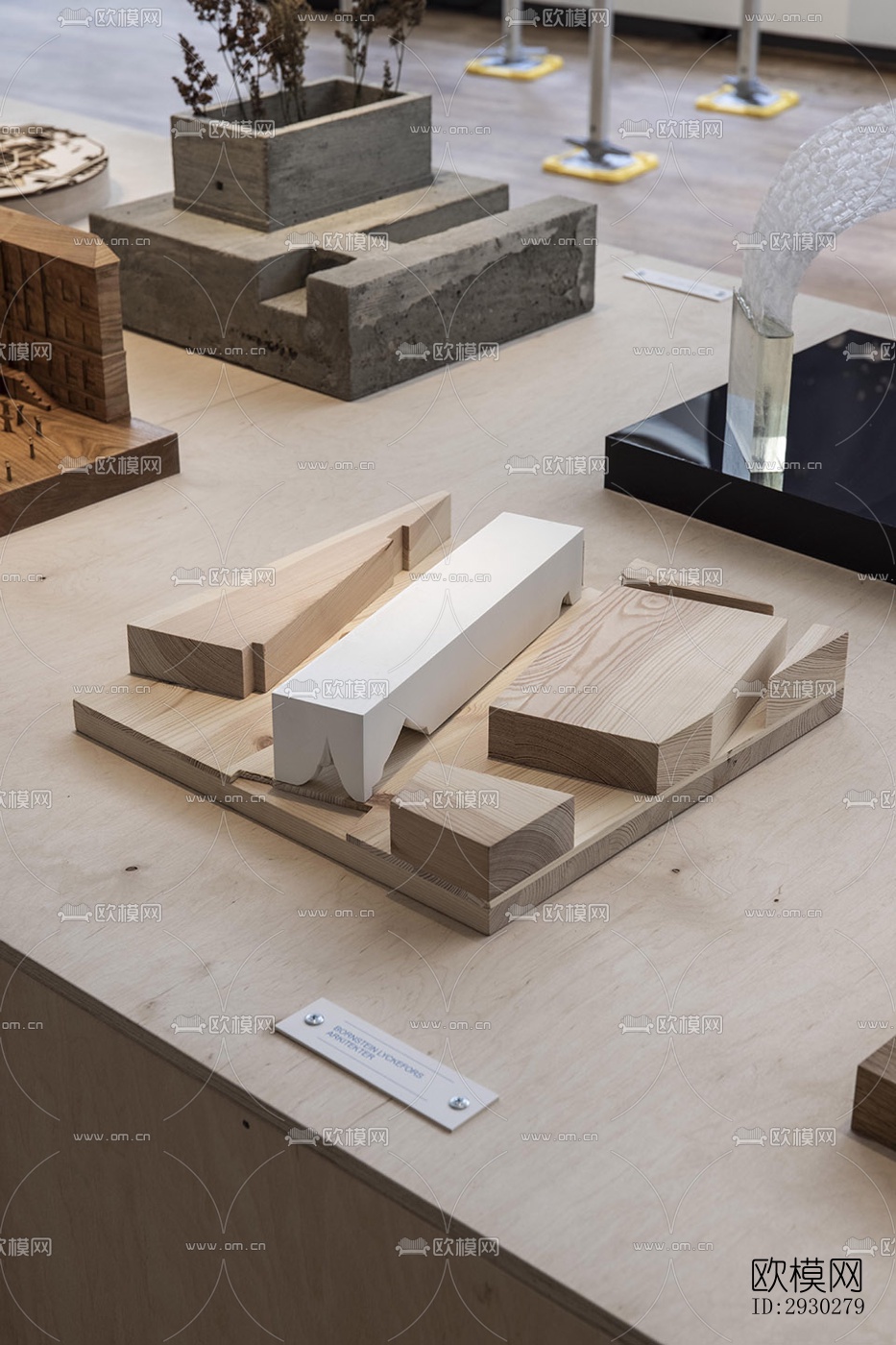 现代展览展厅效果图下载（渲染图2）