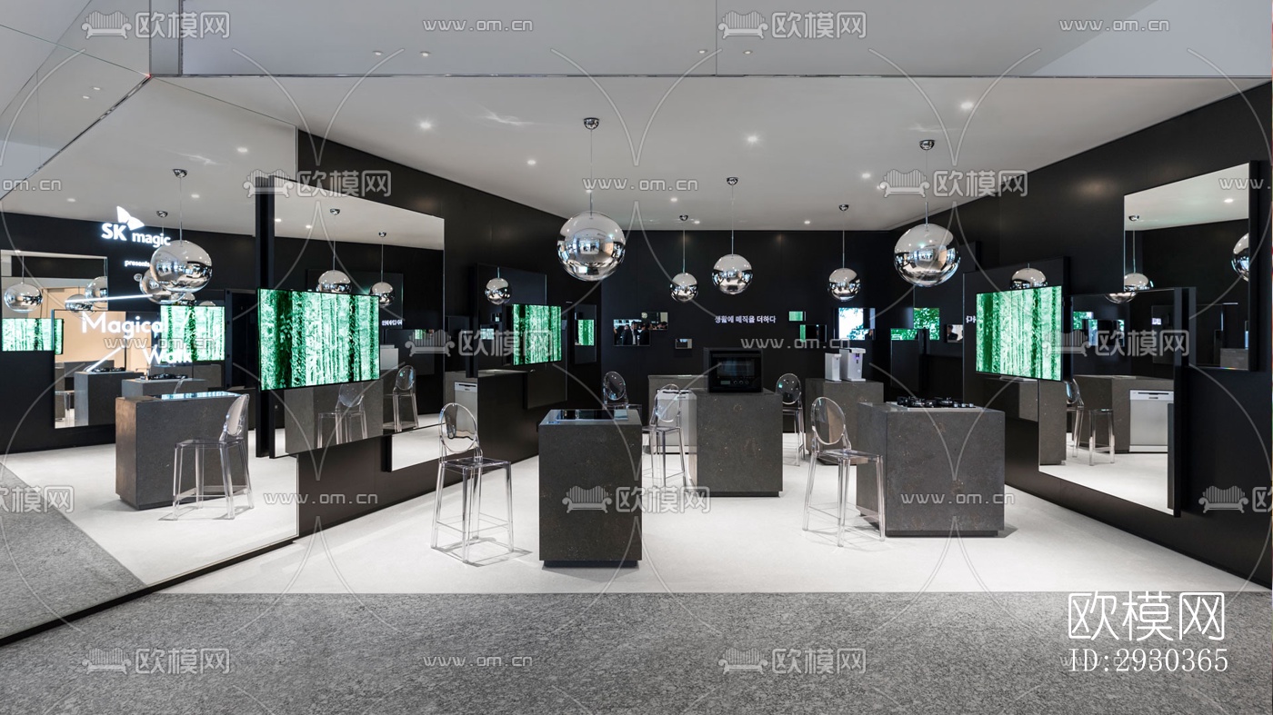 现代展览展厅效果图下载（渲染图5）