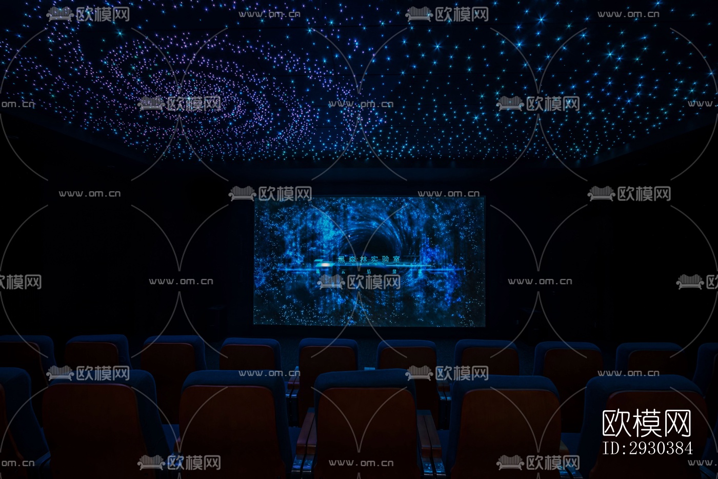 高级灰展览展厅效果图下载（渲染图8）