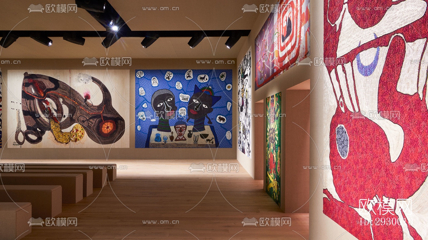 东南亚展览展厅效果图下载（渲染图2）