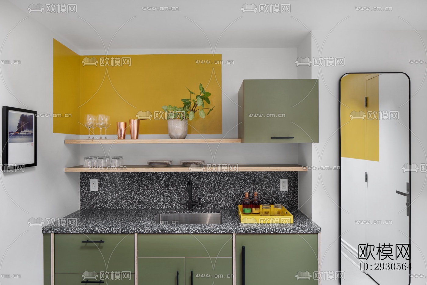 后现代酒店民宿效果图下载（渲染图10）