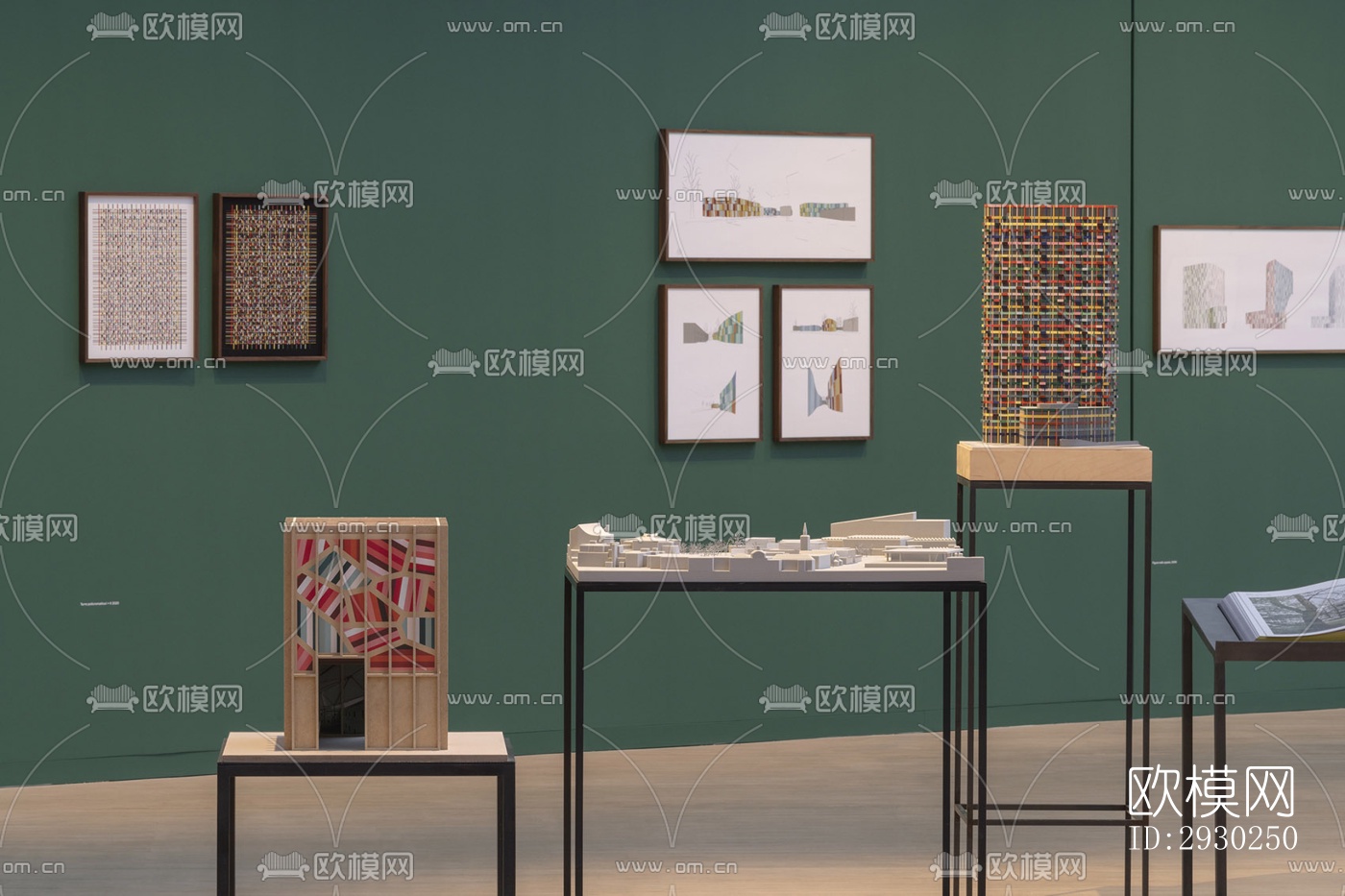 现代展览展厅效果图下载（渲染图6）