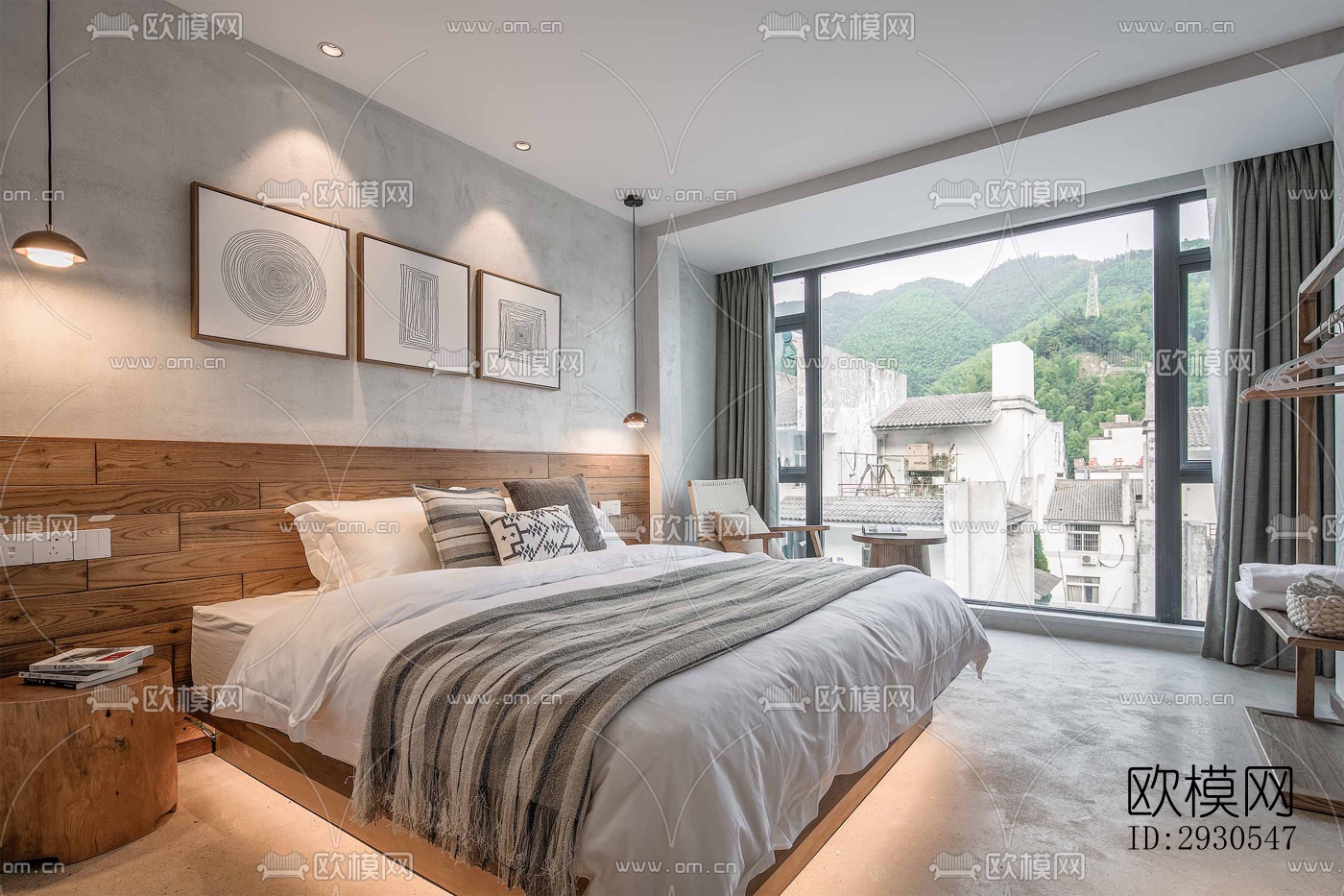 北欧酒店民宿效果图下载（渲染图9）