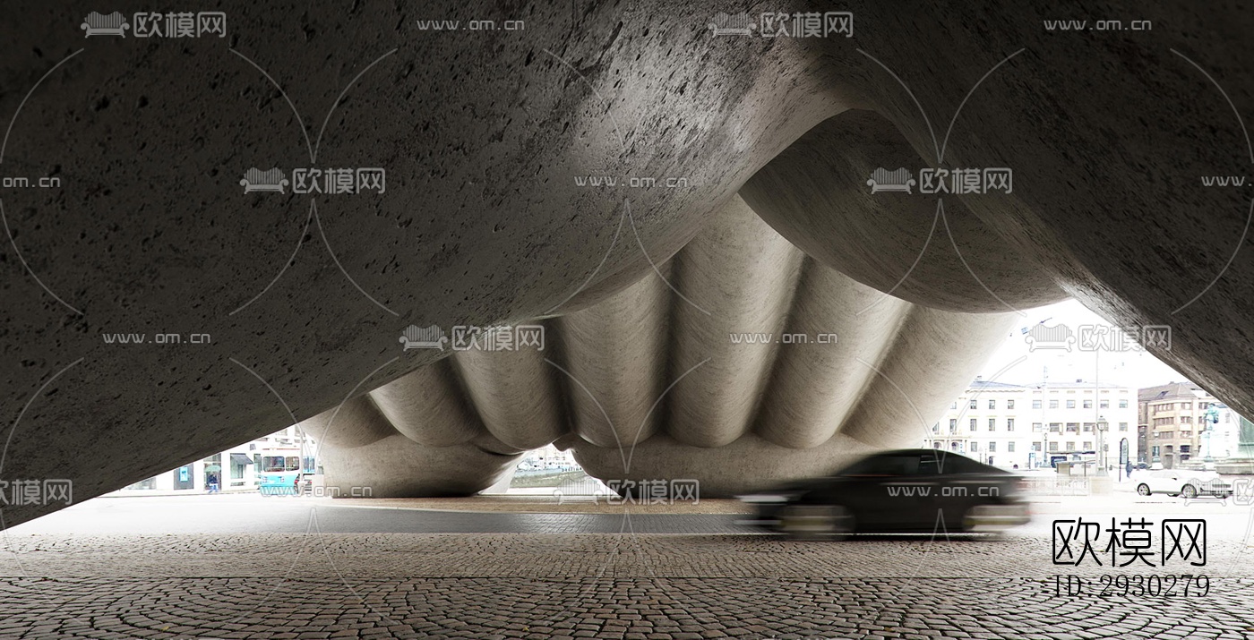 现代展览展厅效果图下载（渲染图8）