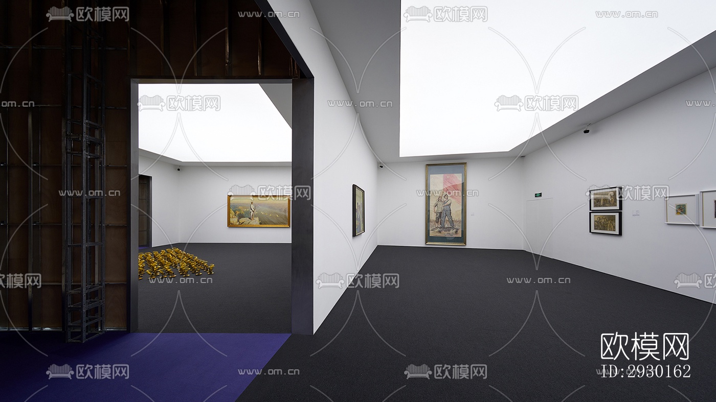 现代展览展厅效果图下载（渲染图11）