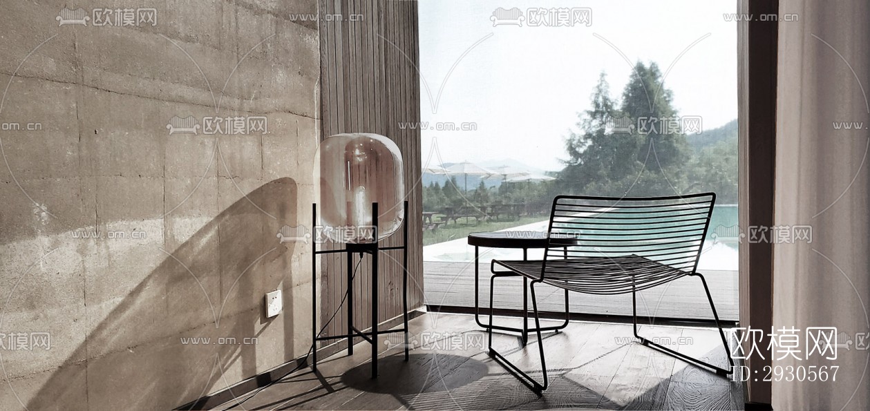 后现代酒店民宿效果图下载（渲染图16）