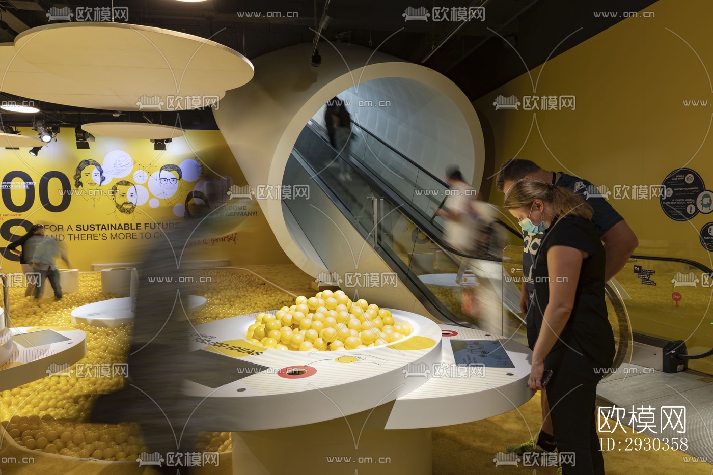 现代展览展厅效果图下载（渲染图8）