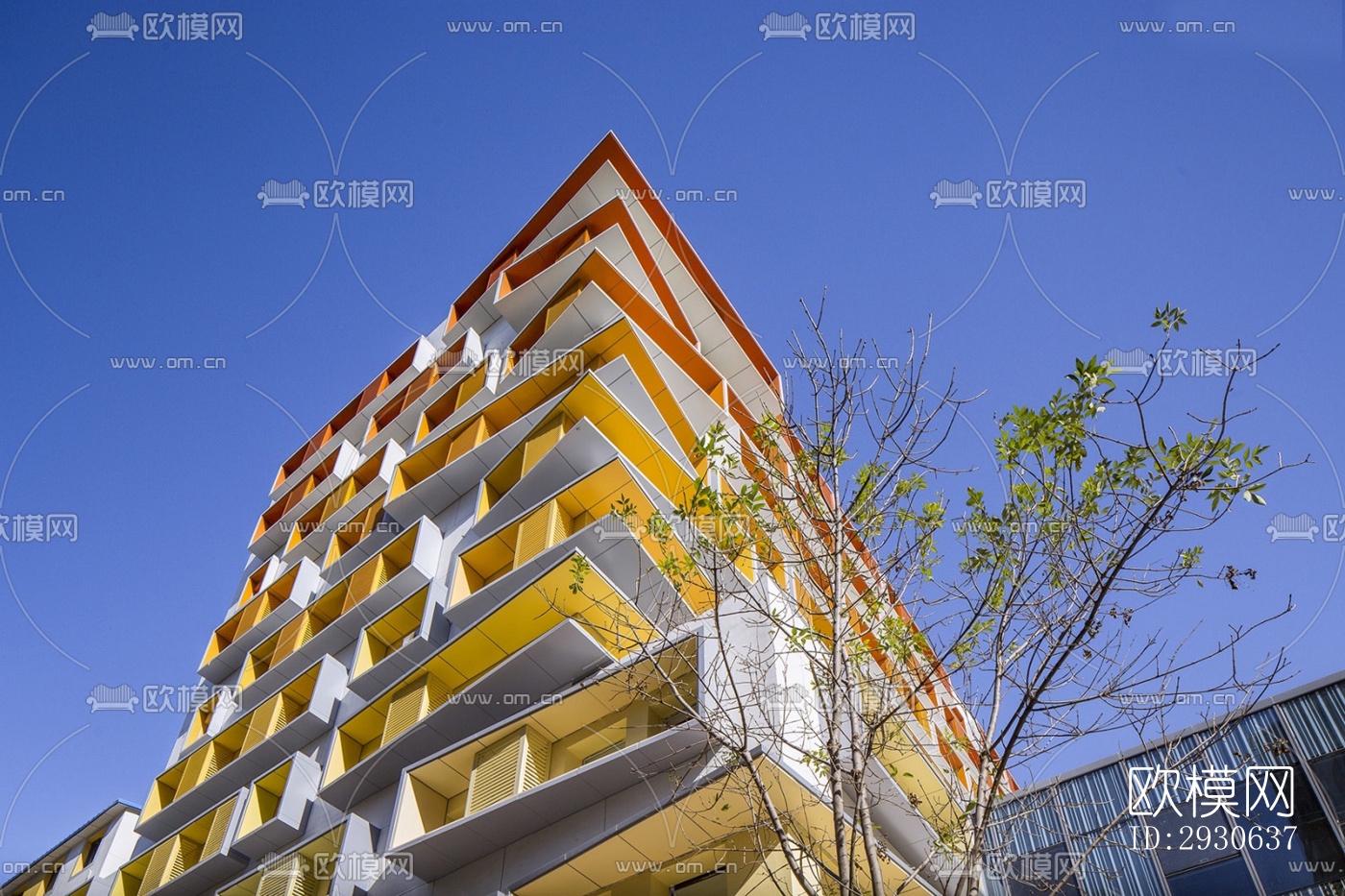 现代酒店民宿效果图下载（渲染图15）