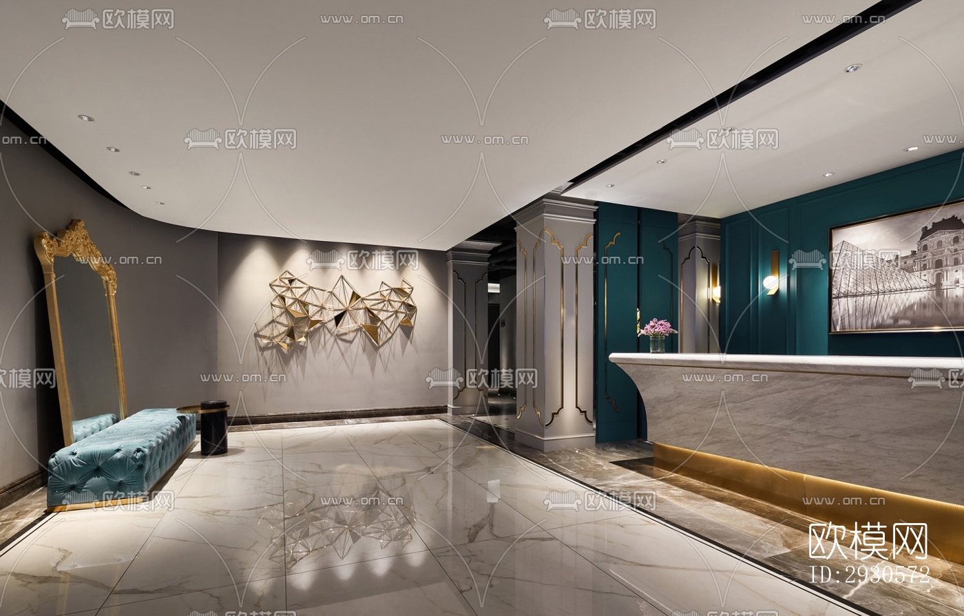 后现代酒店民宿效果图下载（渲染图7）